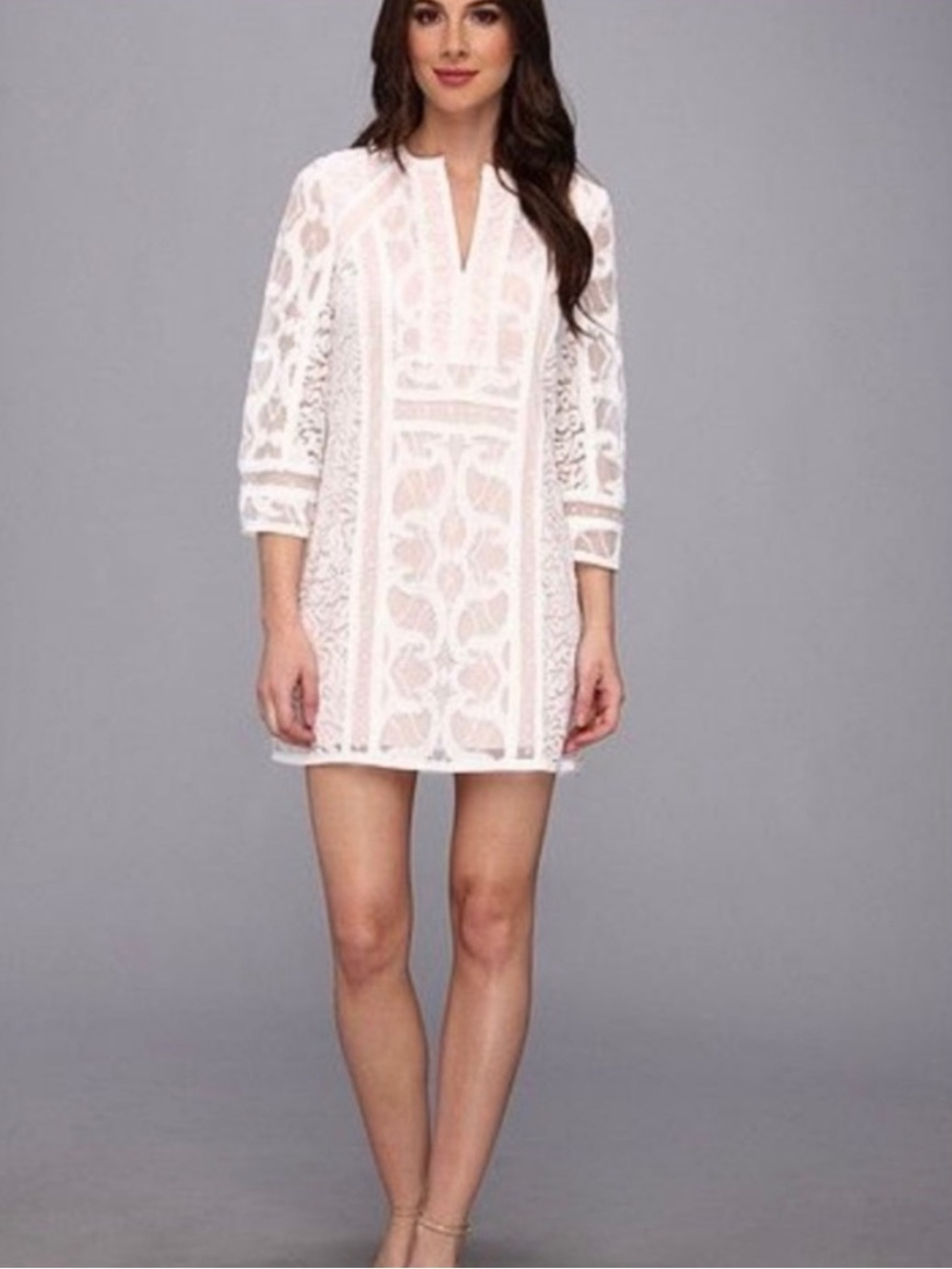 BCBG white lace